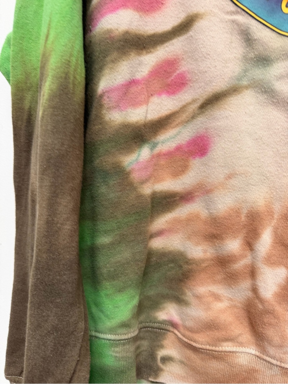 Tie-Dye 'Grateful Forever' Graphic Sweatshirt - Yellow Bear XXL - Picture 4 of 6